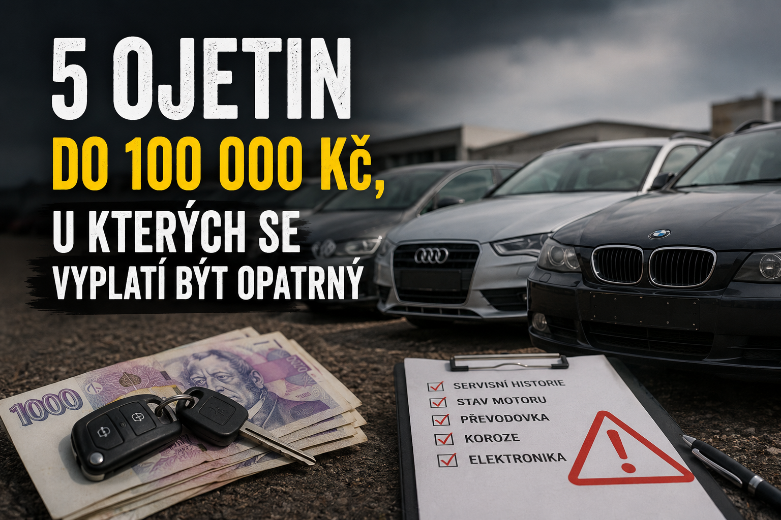 5 ojetin do 100 000 Kč, které mohou být skvělá koupě i drahá past