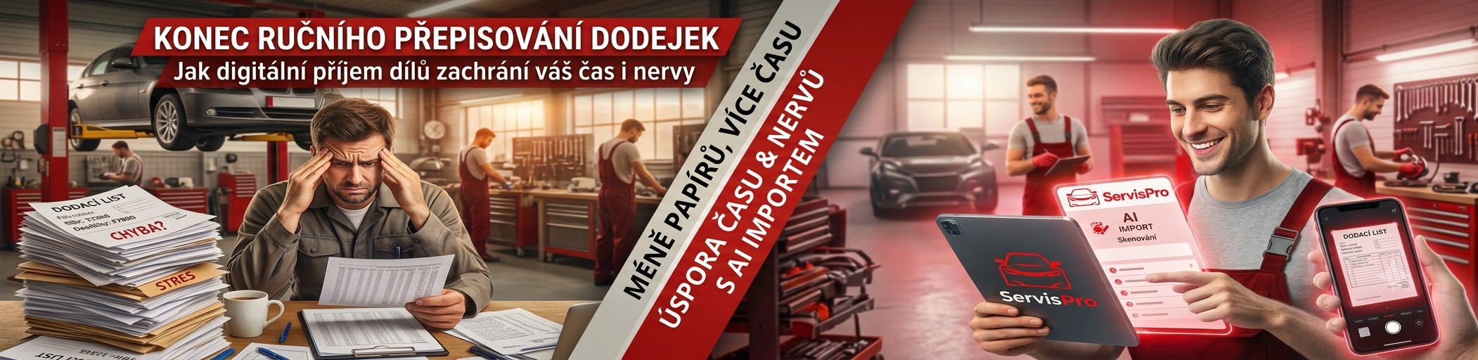 Konec ručního přepisování dodejek: Jak digitální příjem dílů zachrání váš čas i nervy