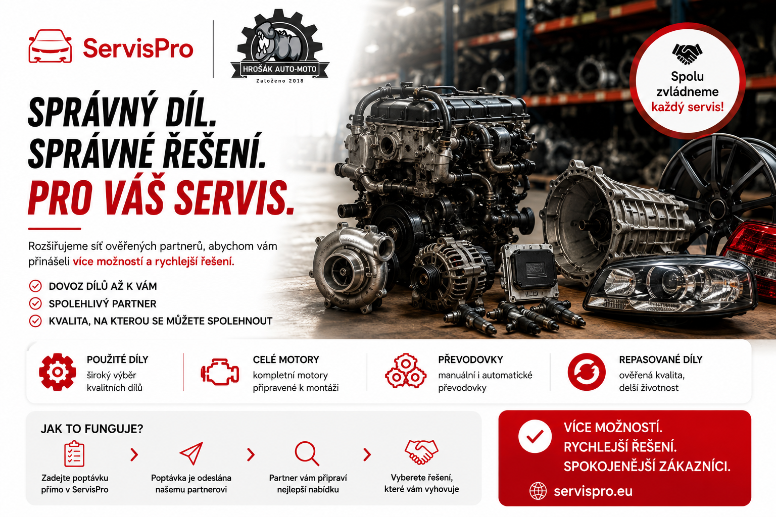 Hrošák Auto-Moto: když autoservis potřebuje sehnat správný díl