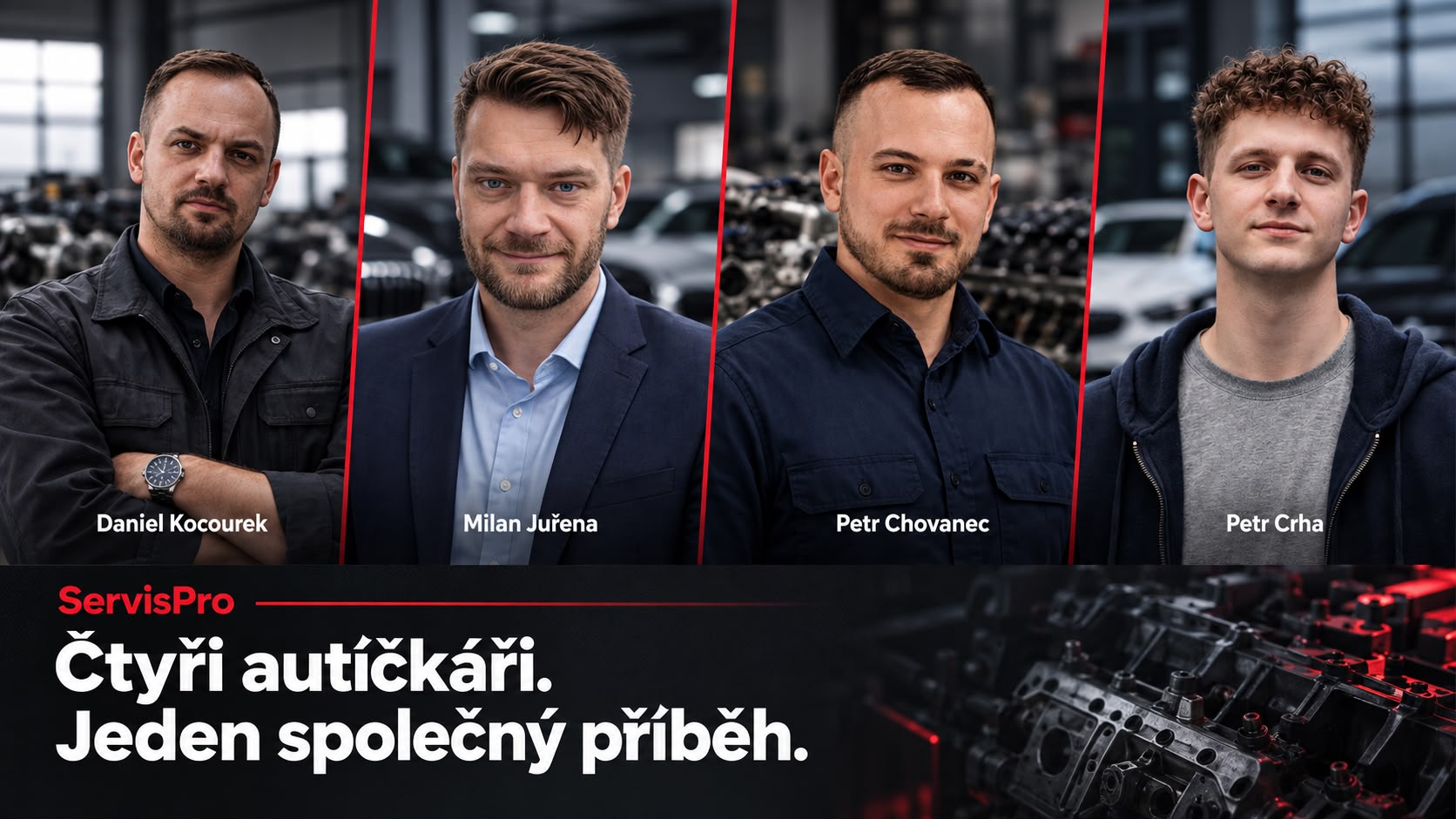 Z dílny mezi další servisy: příběh čtyř autíčkářů za ServisPro
